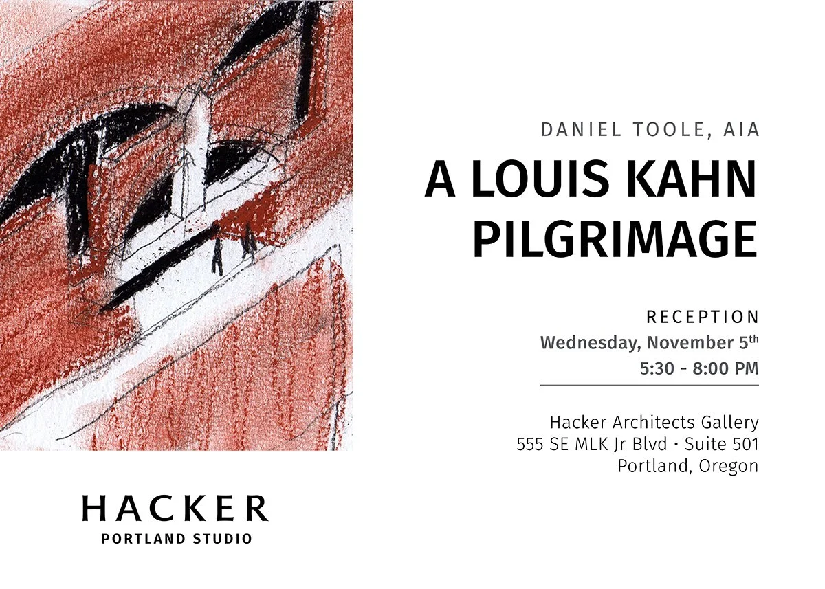 A Louis Kahn Pilgrimage' at Hacker's Portland studio — Hacker